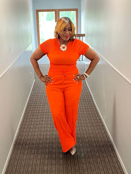 So Cute Orange 2 Piece Set