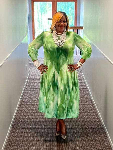 Green Mix Dress