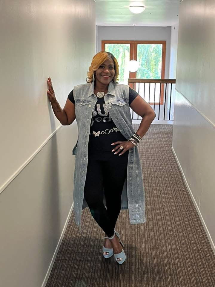 Denim and Bling Vest/ Dress