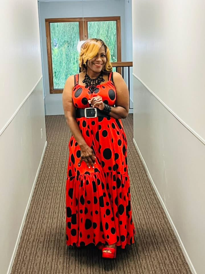 I Spotted You Red Maxi Dress