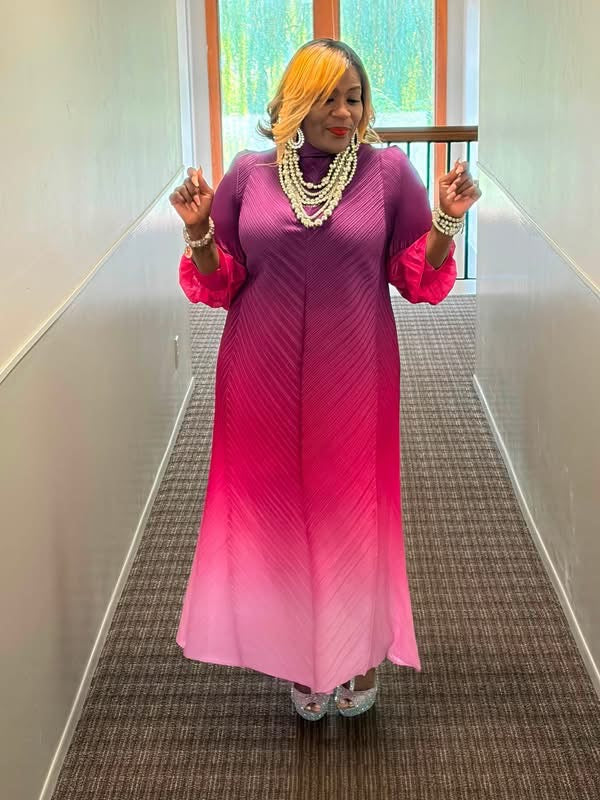 Fuchsia Ombré Dress