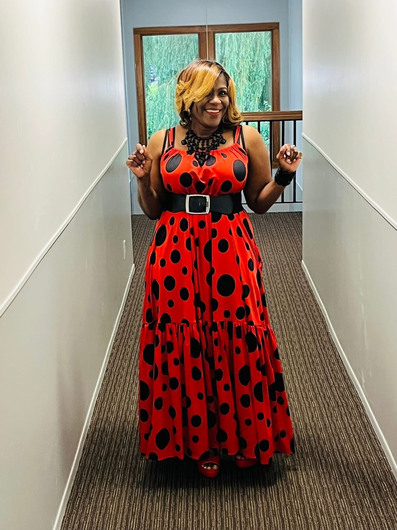 I Spotted You Red Maxi Dress