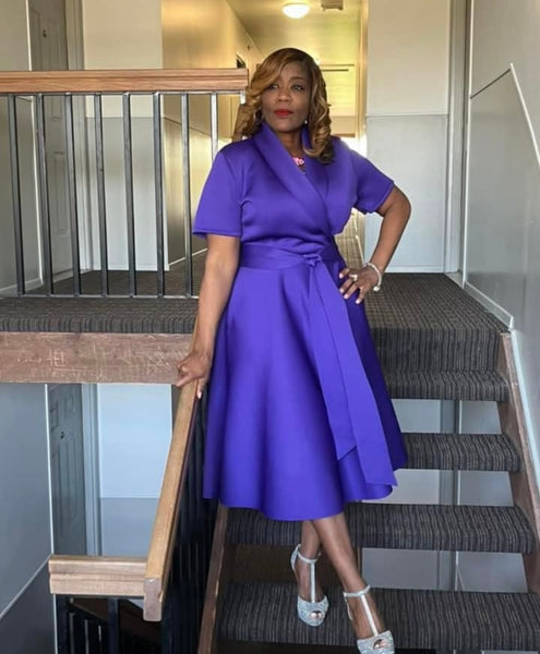 So Classy Purple Dress