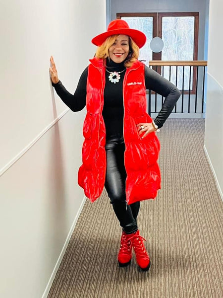 Red Puffer Vest