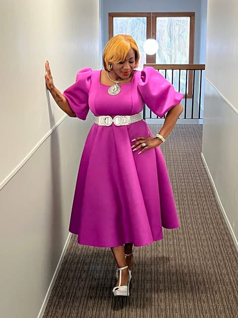 Lady Courtney Magenta Dress