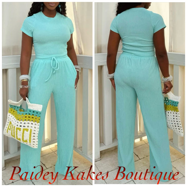 So Cute Turquoise 2 Piece Set