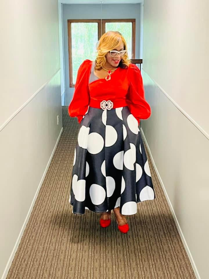 Color Me Red Blouse