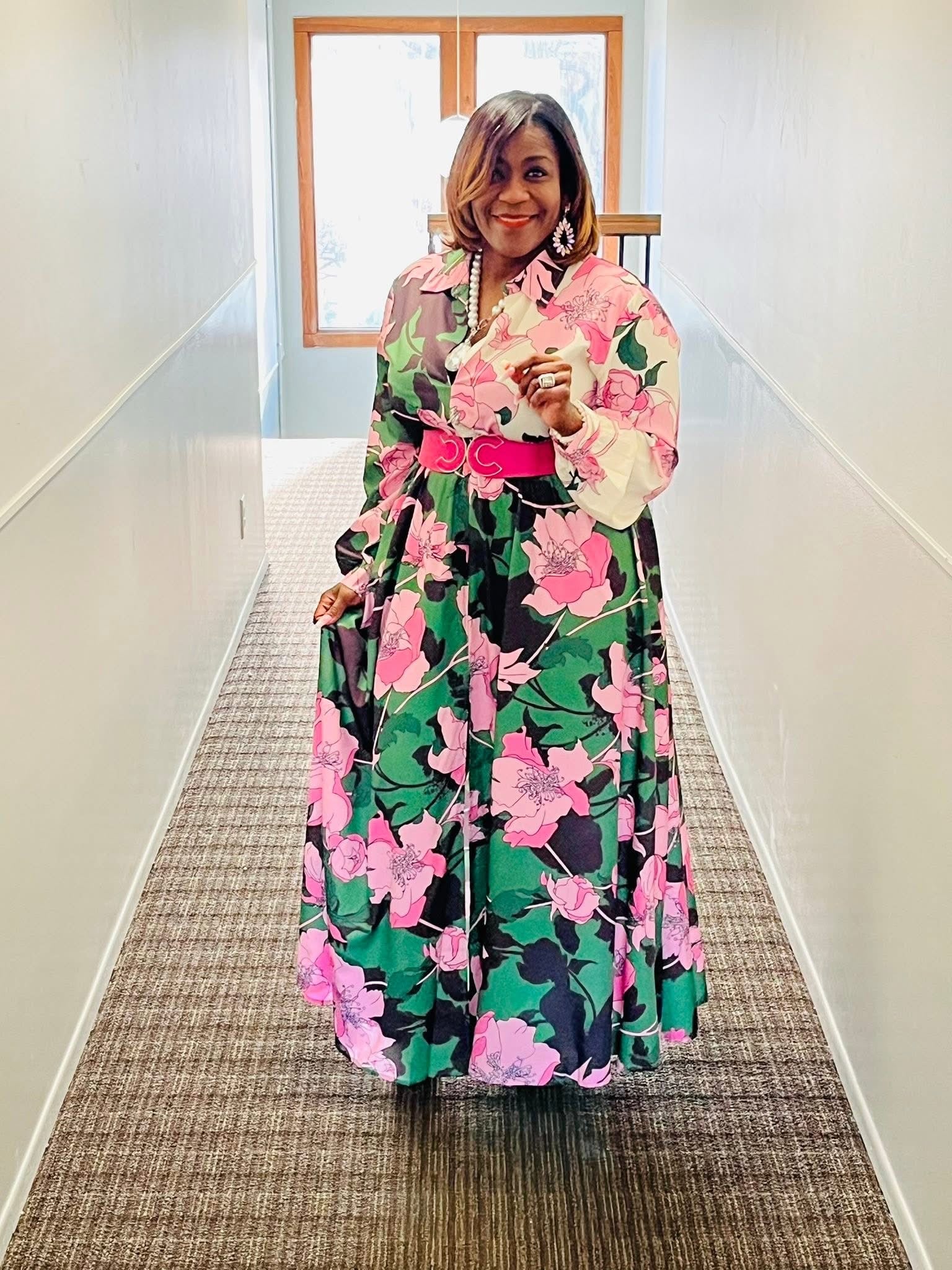 Flowers In The Spring Maxi Dress