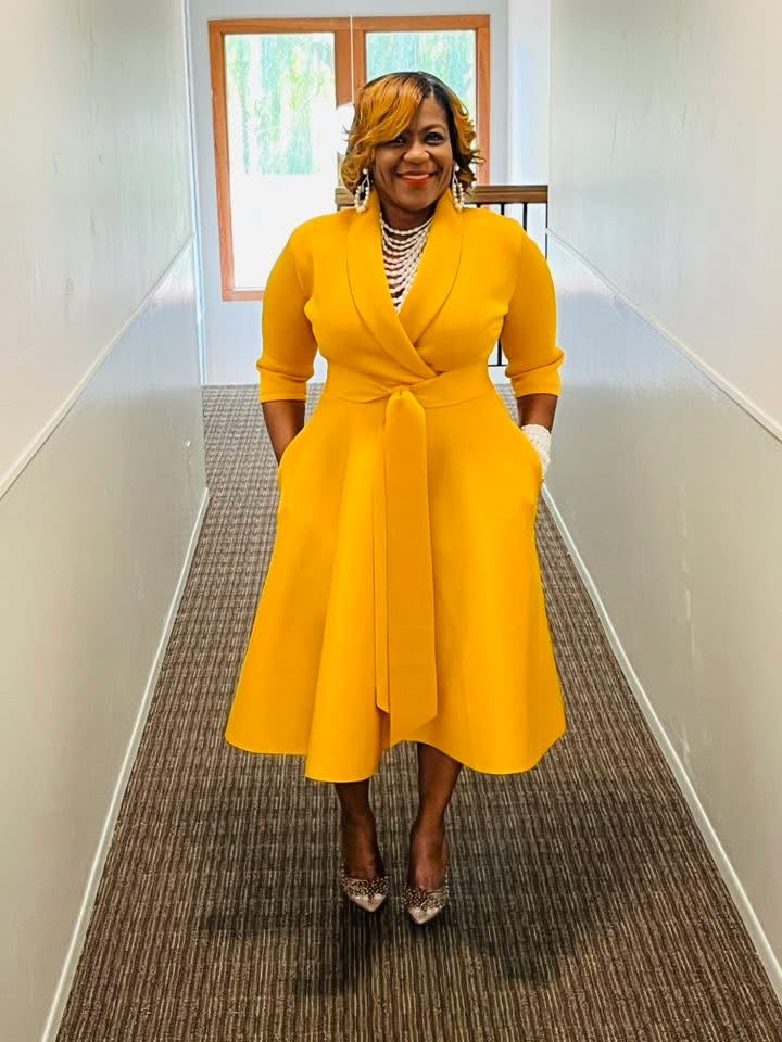 So Classy Mustard Dress