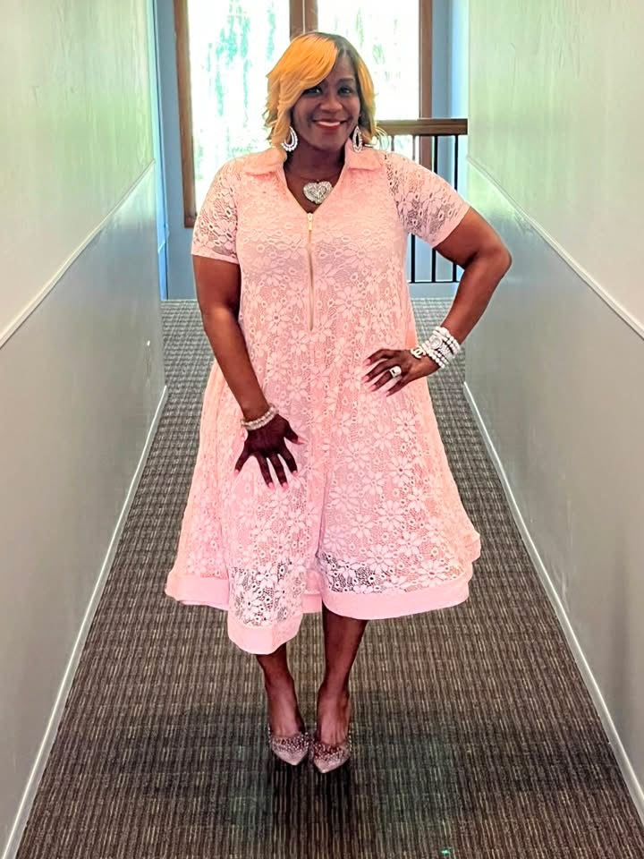 Simply Eloquent Pink Dress