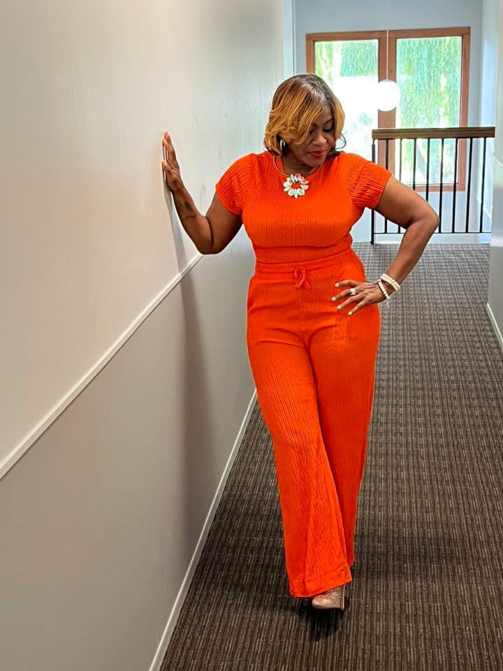 So Cute Orange 2 Piece Set