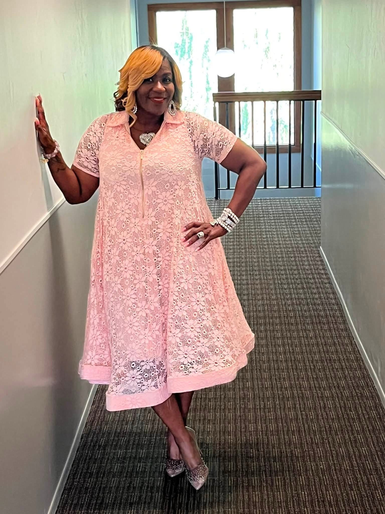 Simply Eloquent Pink Dress