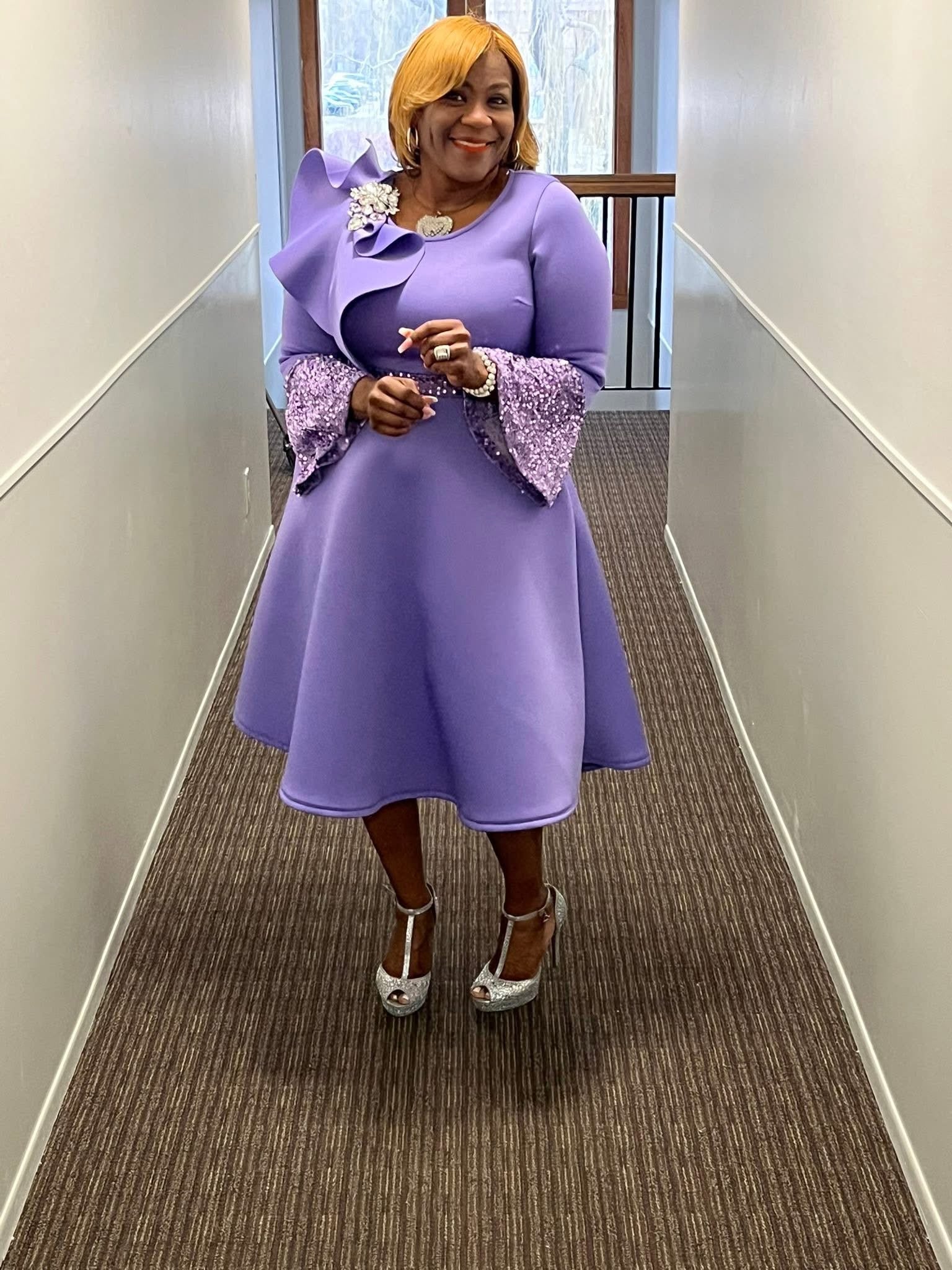 Vibrant Viola Dress