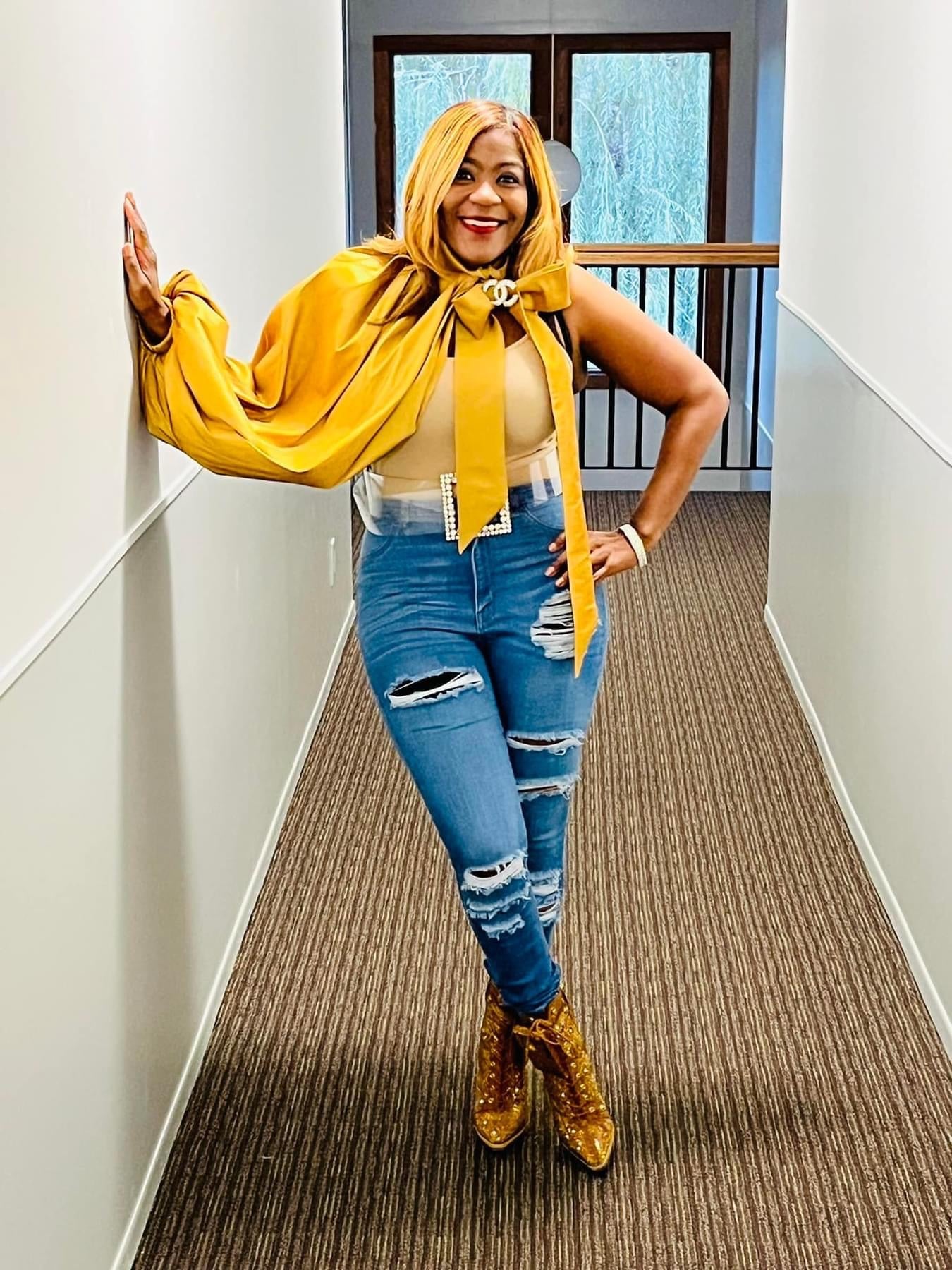 Holiday Gold Blouse