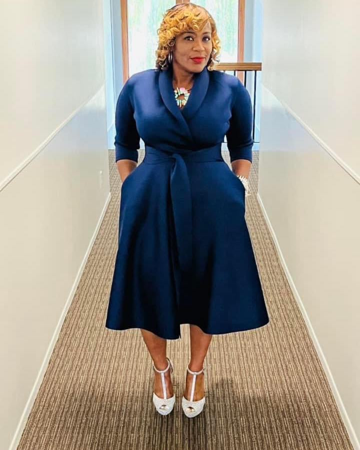 So Classy Navy Dress
