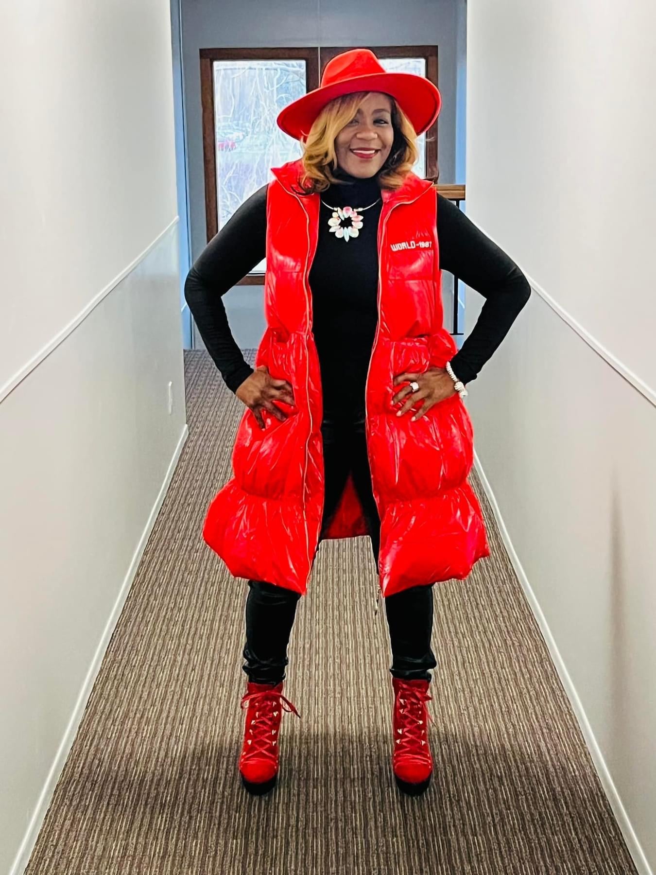 Red Puffer Vest