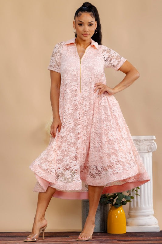 Simply Eloquent Pink Dress