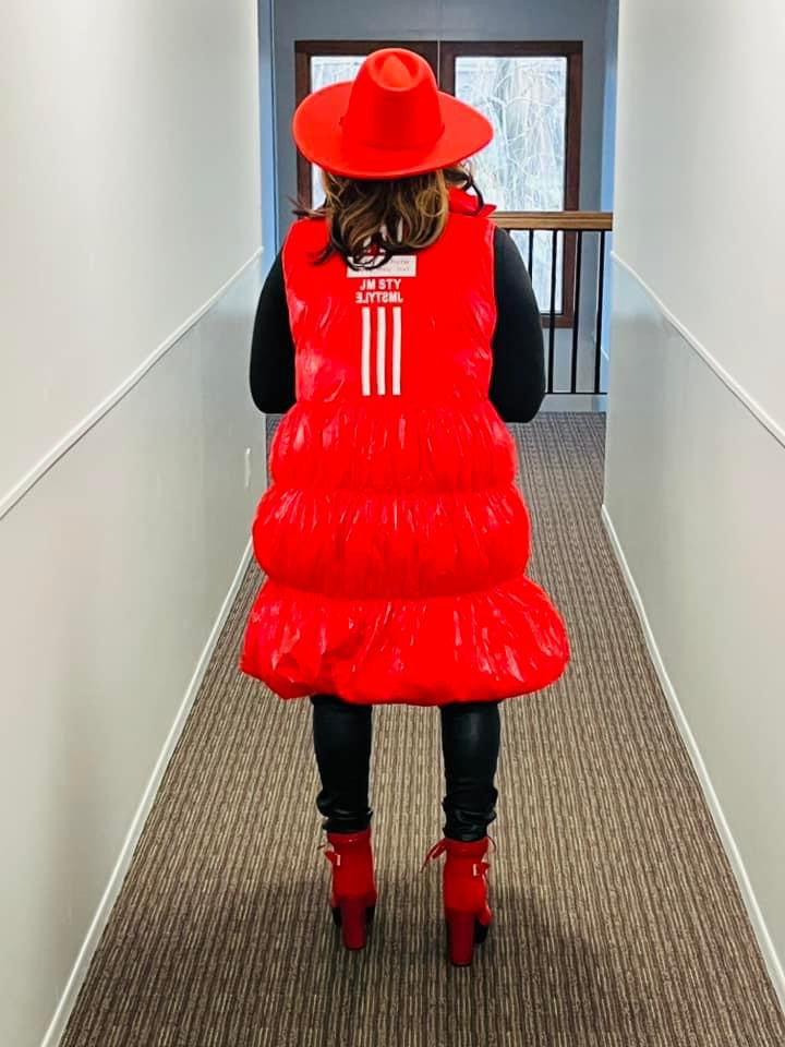 Red Puffer Vest