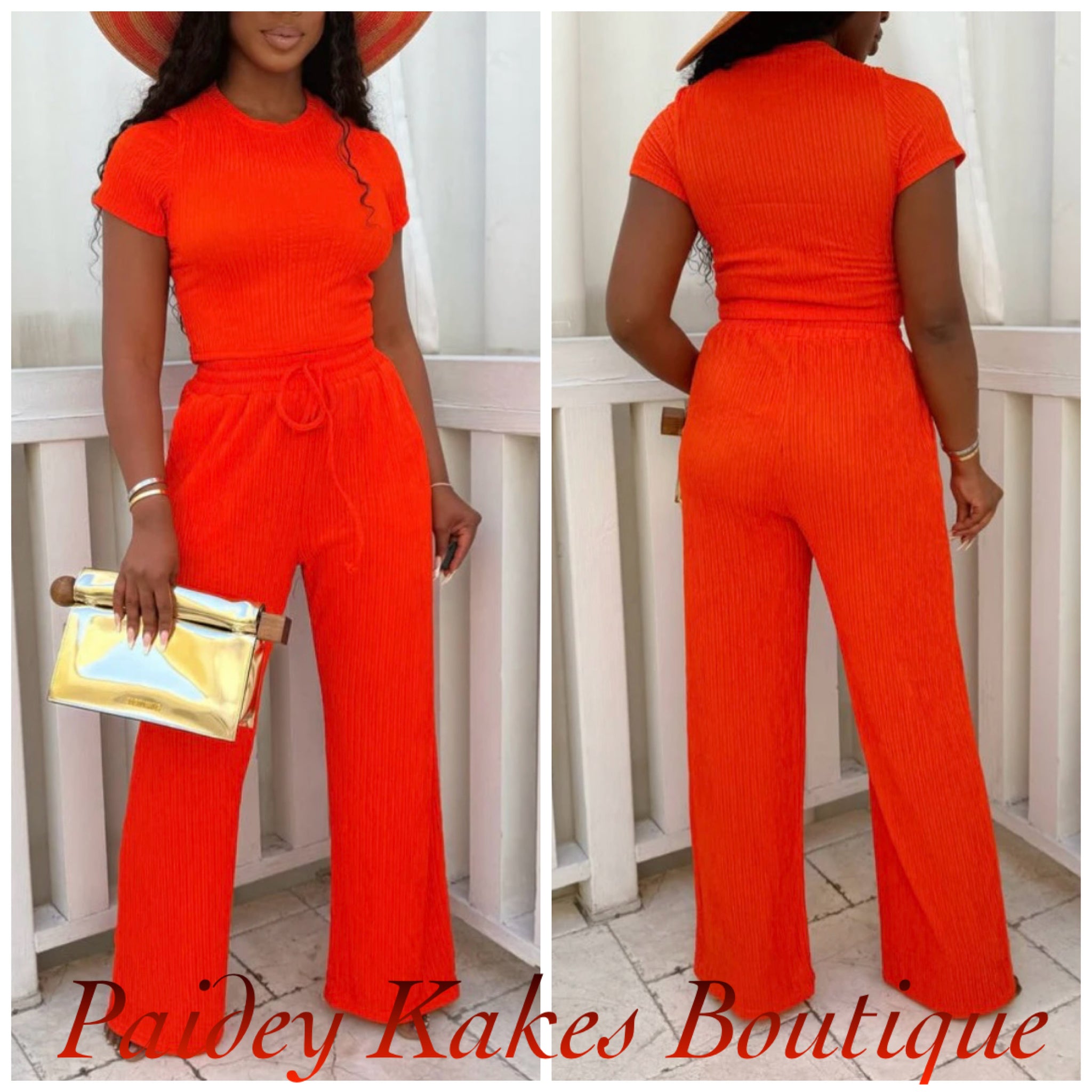 So Cute Orange 2 Piece Set