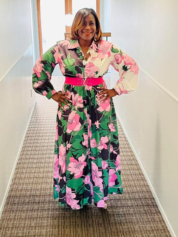 Flowers In The Spring Maxi Dress