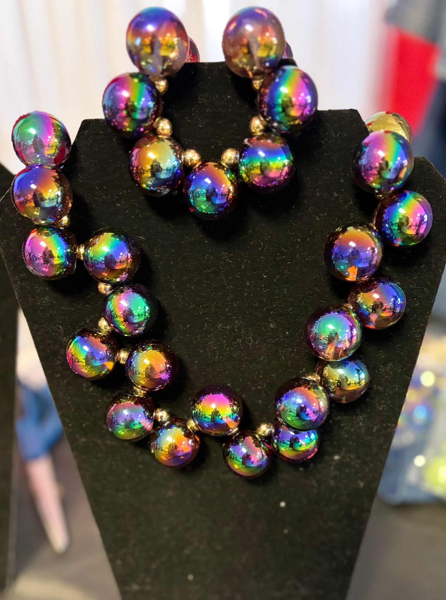 Purple Mix 3 Piece Necklace Set