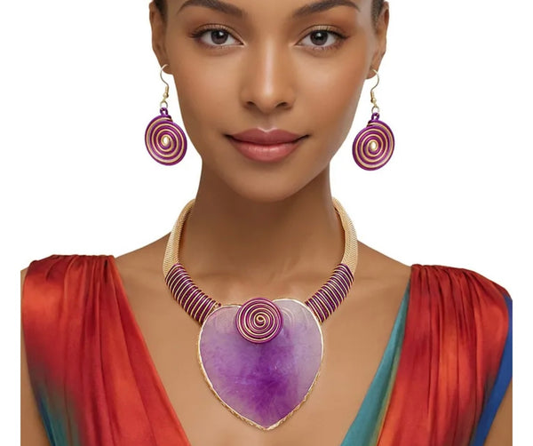 Kelsey Purple Necklace