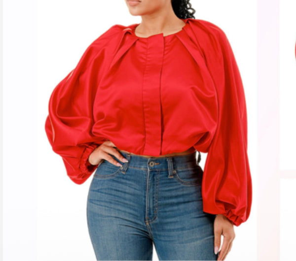 Fancy Me Red Blouse