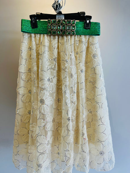 Grace Cream Skirt