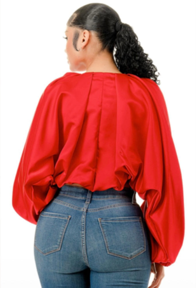Fancy Me Red Blouse