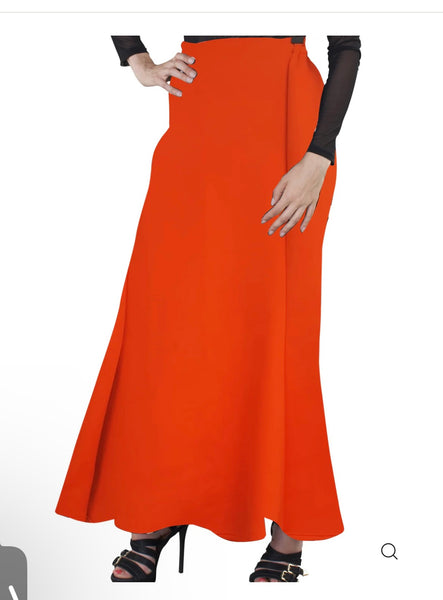 Orange Maxi Skirt