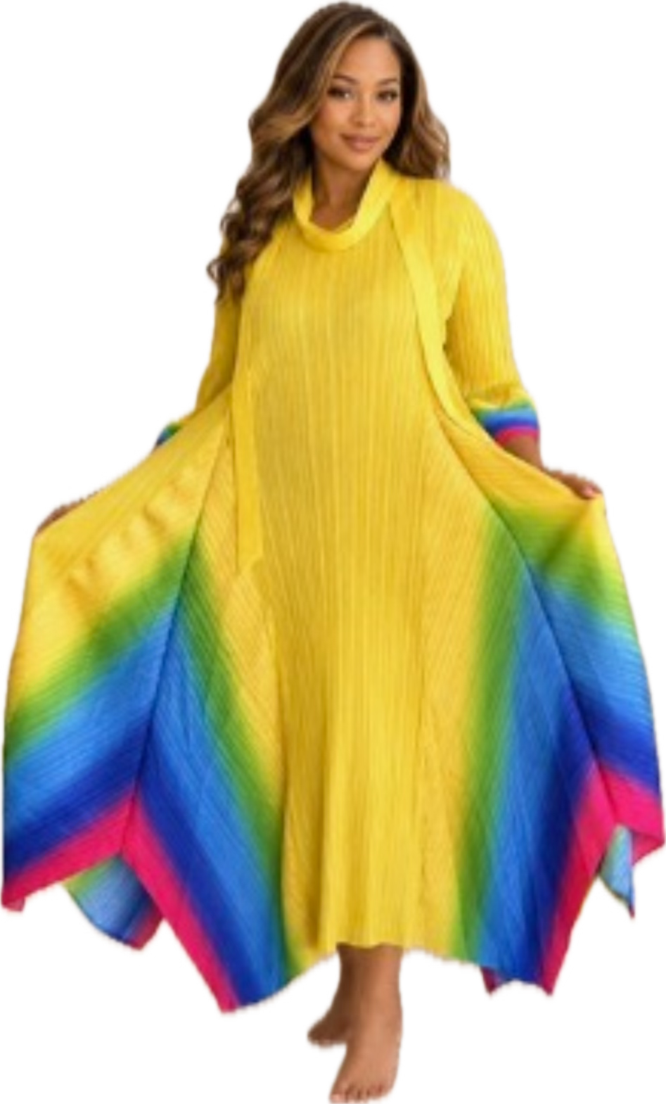 Yellow Mix Bounce Dress