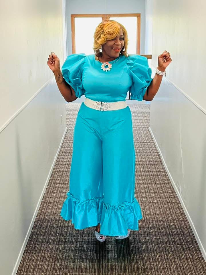 Fashion Teal Pants