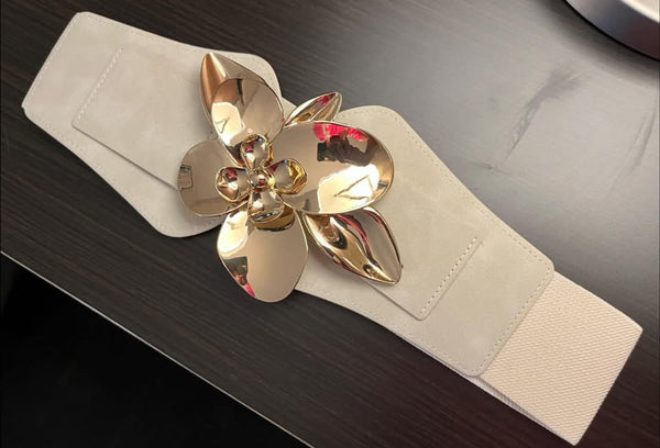 Cream Statement Belt