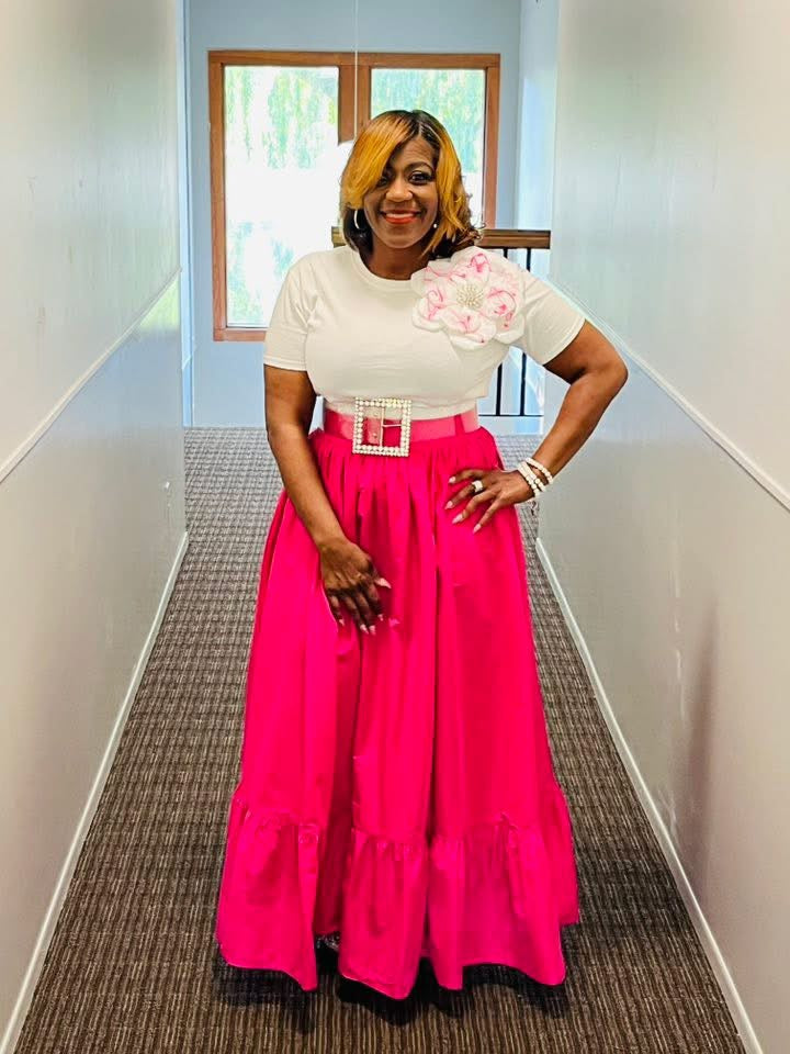 Beautiful Fuchsia Maxi Skirt