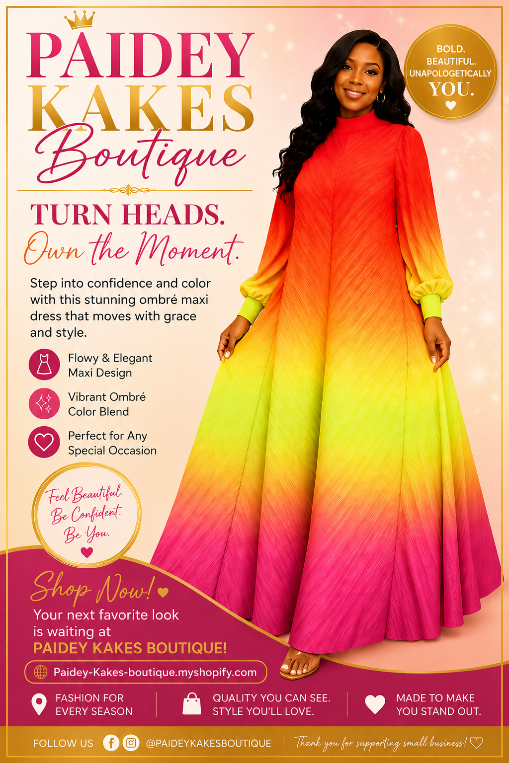 Sunrise Sunset Bouncy Dress