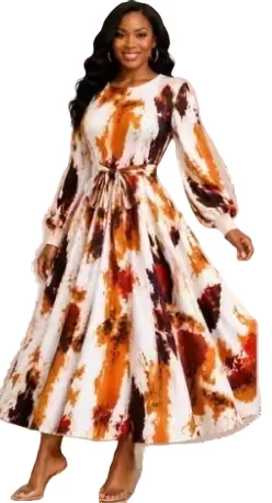 Peaches and Cream Bouncy Dress