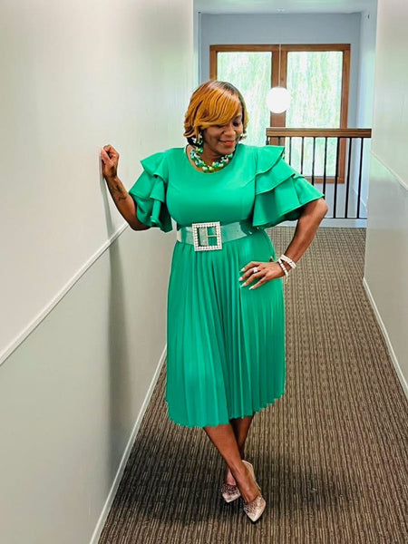 Uniquely Green Dress