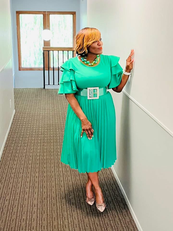 Uniquely Green Dress