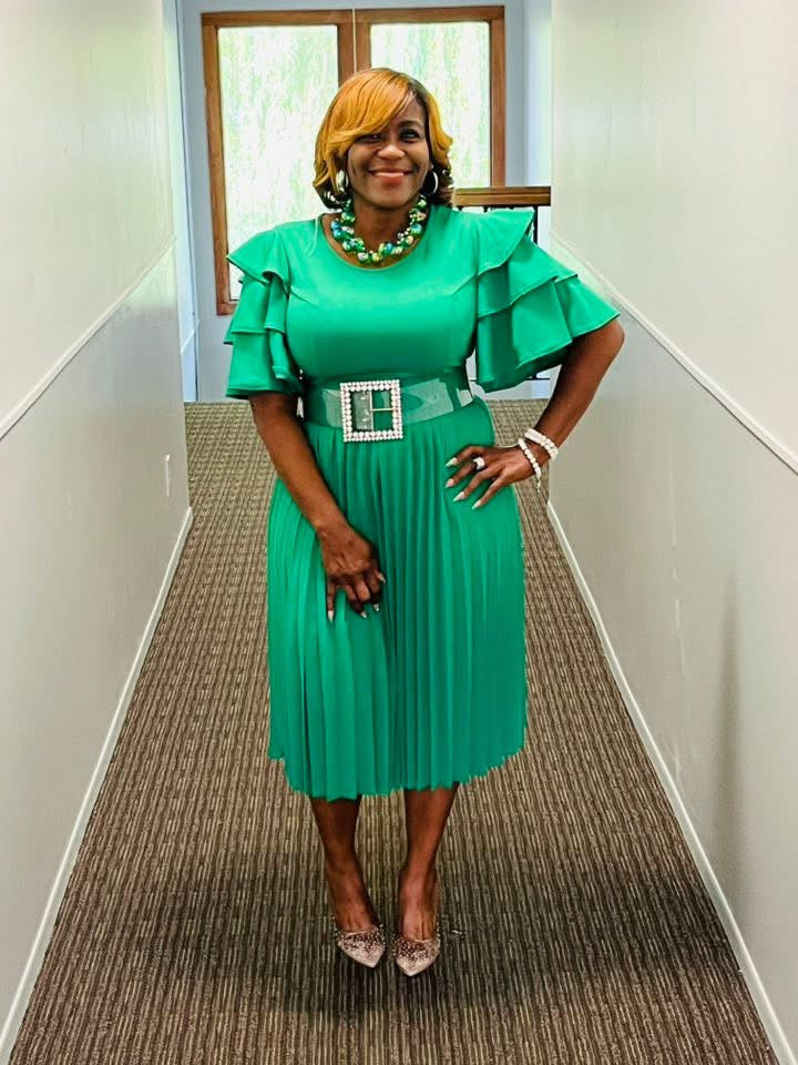 Uniquely Green Dress