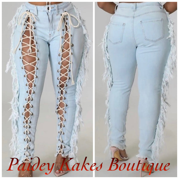 Light Laces Jeans
