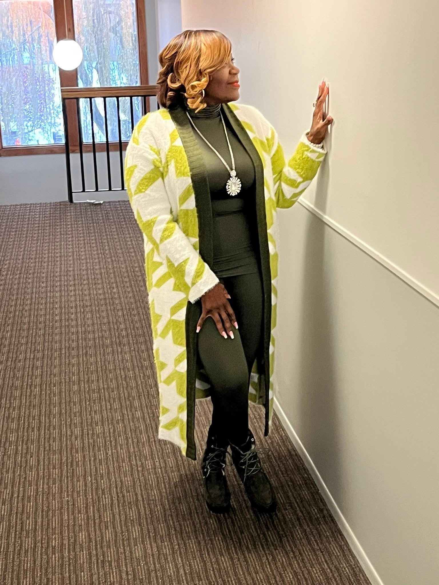 Super Star Olive Cardigan