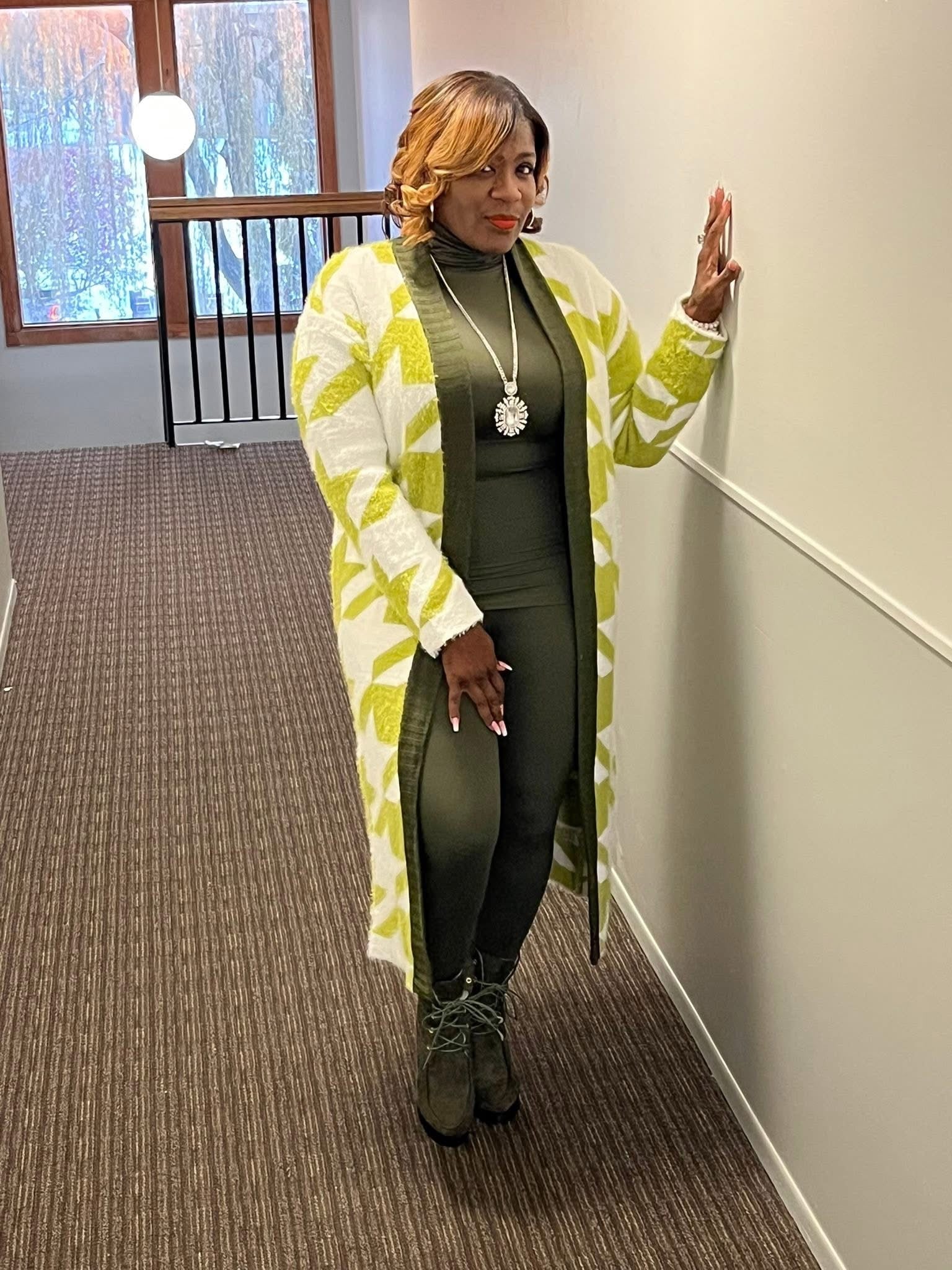 Super Star Olive Cardigan