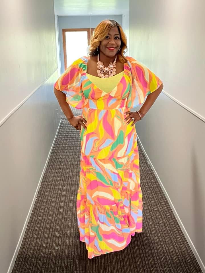 Starburst Maxi Dress