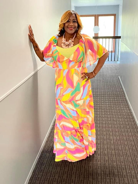 Starburst Maxi Dress